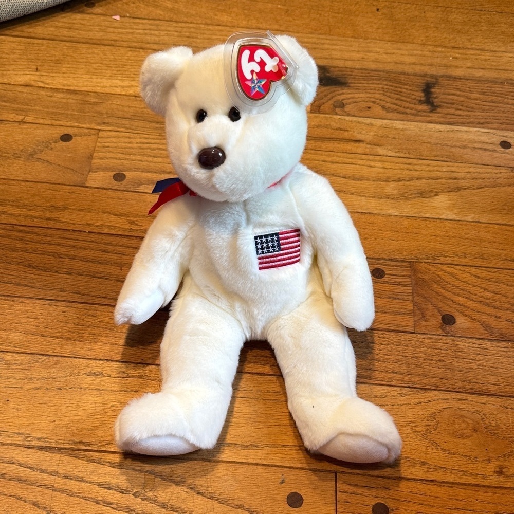 Large Beanie Baby Liberty with American Flag Emblem